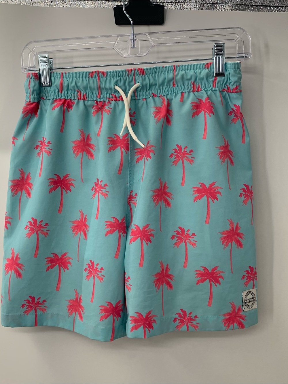 Abercrombie Kids Boys Palm Tree Swim Trunks Board Shorts Size 11/12